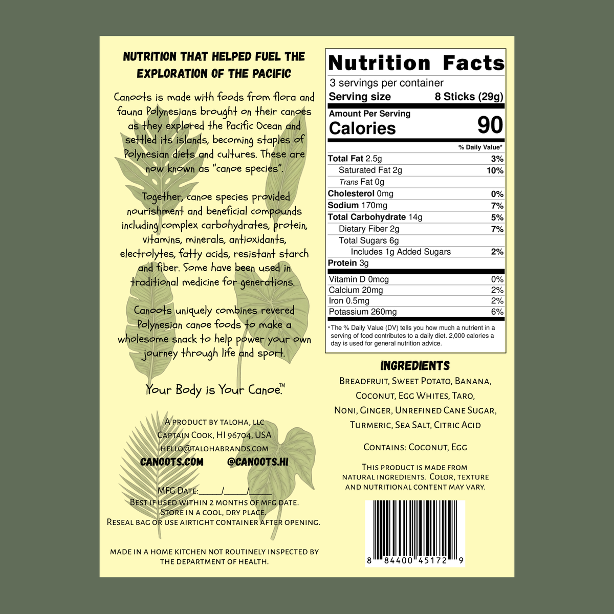 Canoots Fruit and Root Sticks